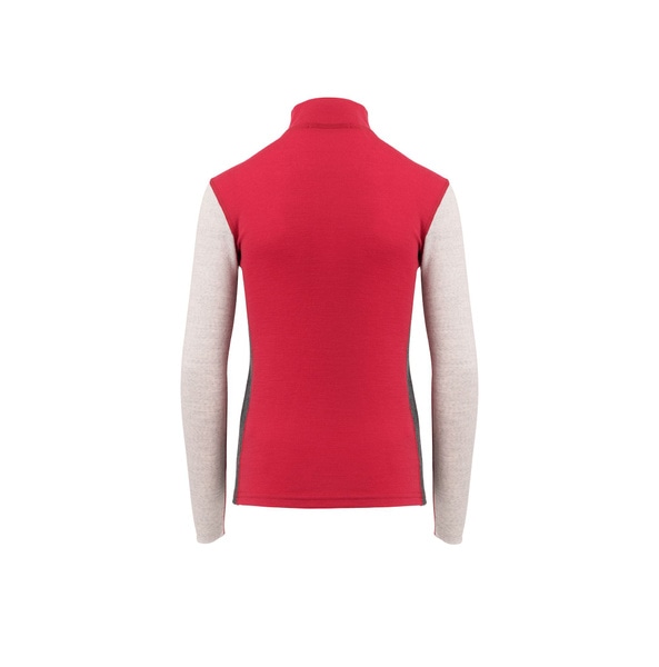 WarmWool mockneck Jr Jester Red / Beige Melange / Marengo, view: 1