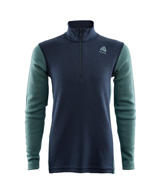 WarmWool mockneck Jr Navy Blazer / North Atlantic / Reef Waters, view: 0