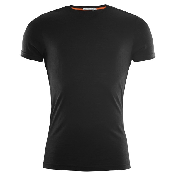 LightWool 140 t-shirt v-neck M's Jet Black, view: 0