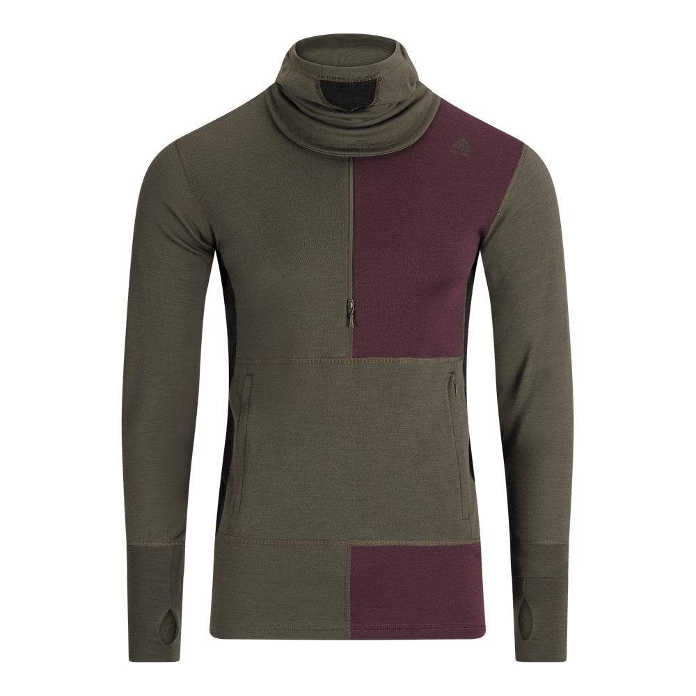 WarmWool Hoodsweater w/zip M's Tarmac/Fig/Jet Black, view: 7