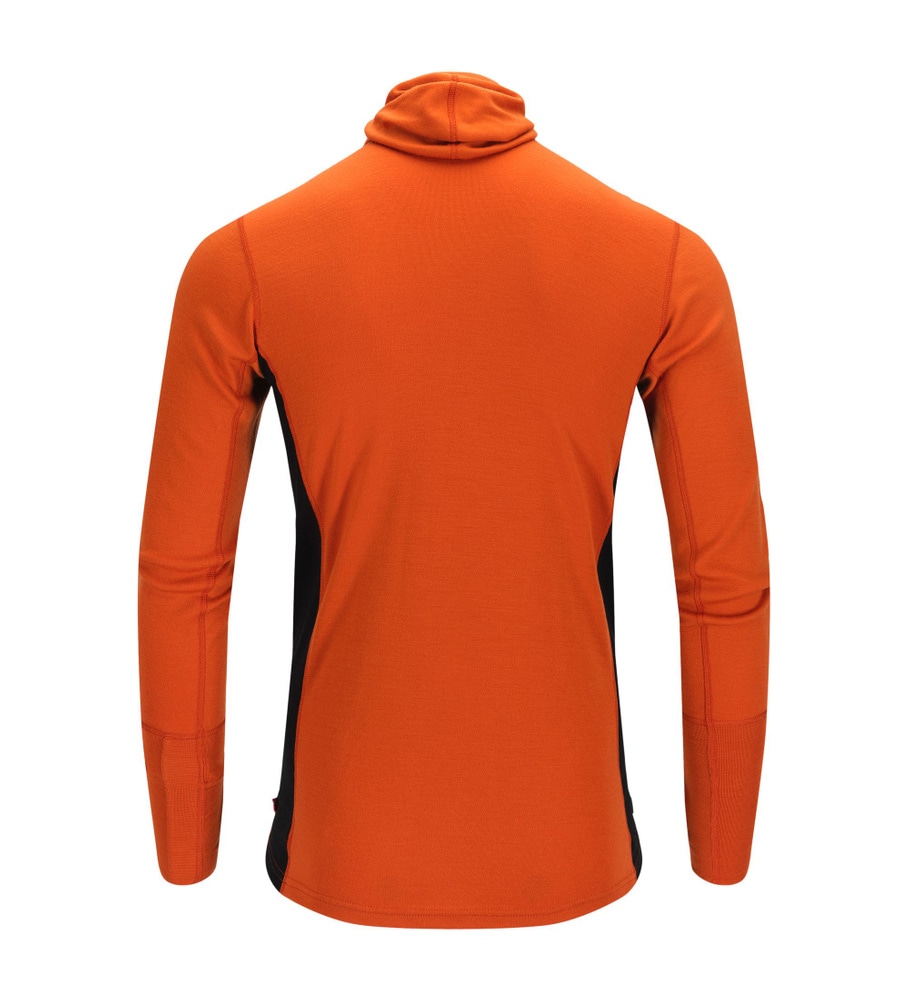 WarmWool Hoodsweater w/zip M's Gold Flame /Jet Black, view: 8