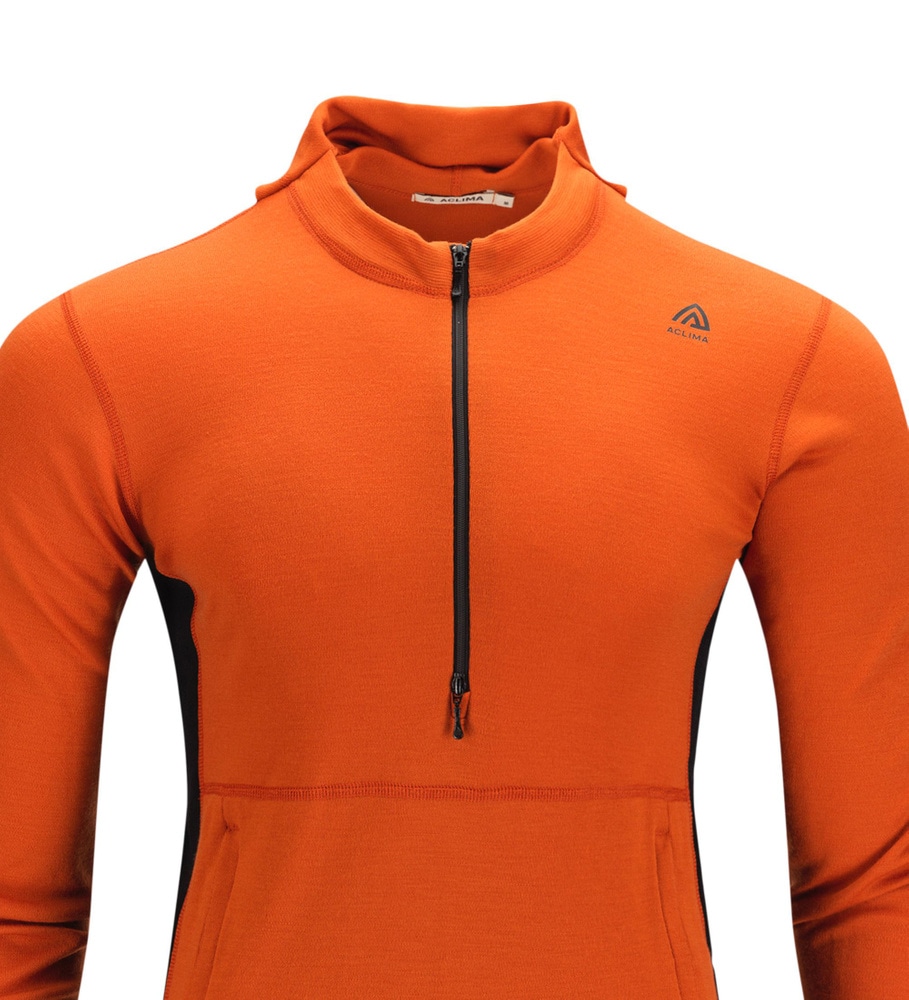 WarmWool Hoodsweater w/zip M's Gold Flame /Jet Black, view: 9