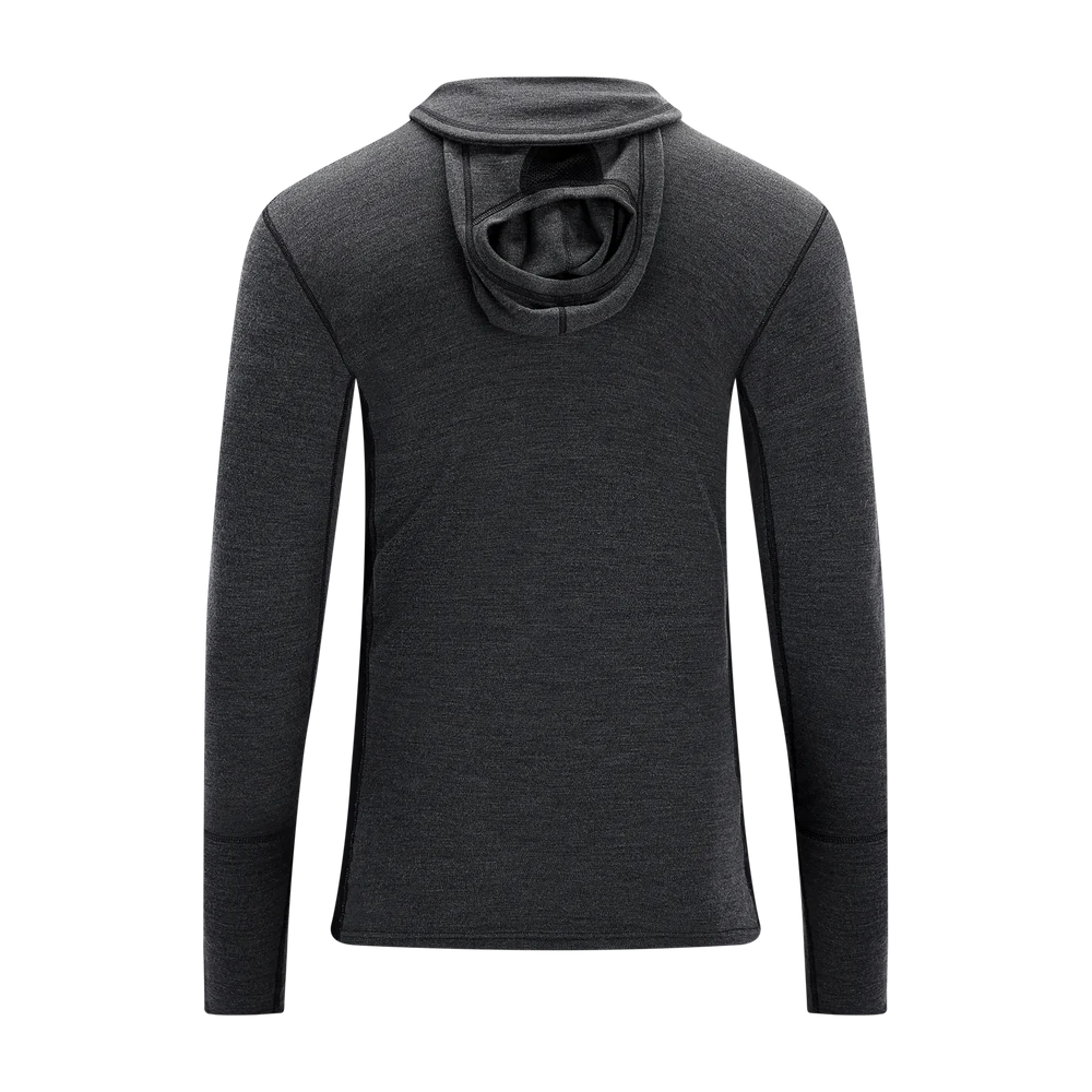 WarmWool Hoodsweater w/zip M's Jet Black/Marengo, view: 10