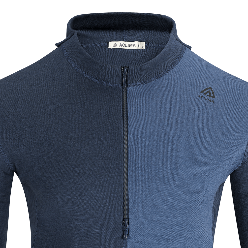 WarmWool Hoodsweater w/zip M's Blue Fusion/Midnight Navy, view: 10