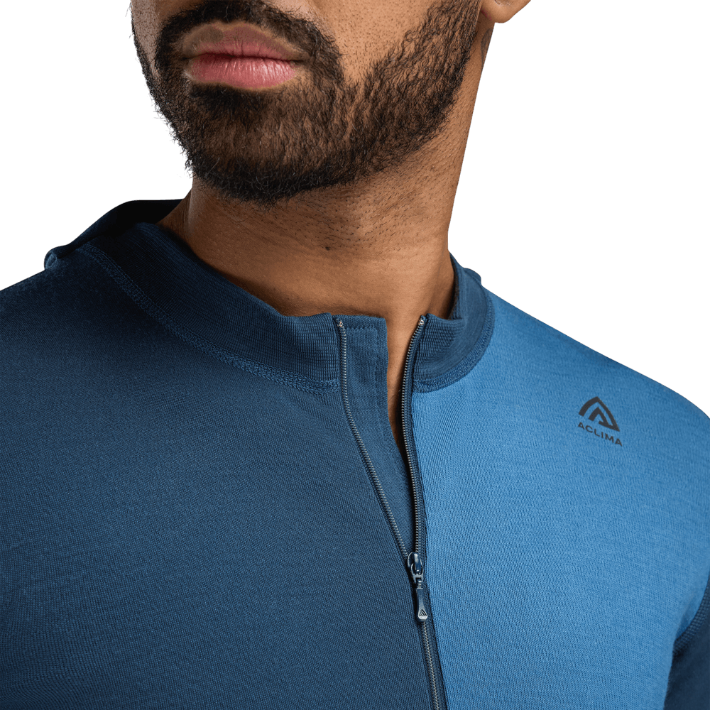 WarmWool Hoodsweater w/zip M's Blue Fusion/Midnight Navy, view: 3