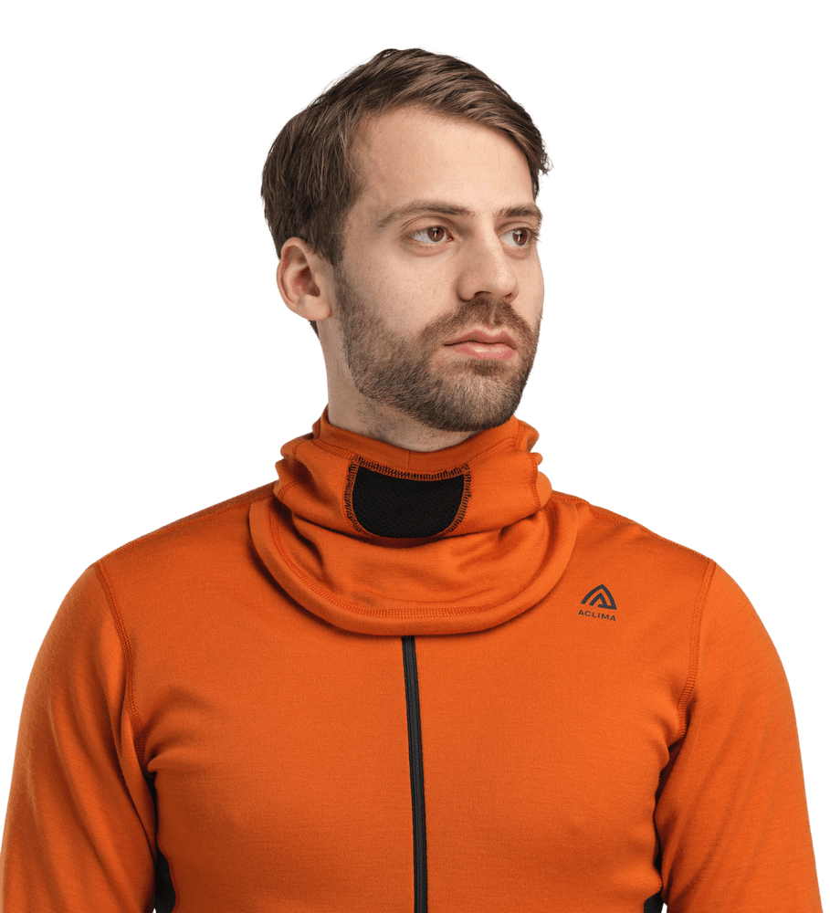 WarmWool Hoodsweater w/zip M's Gold Flame /Jet Black, view: 5