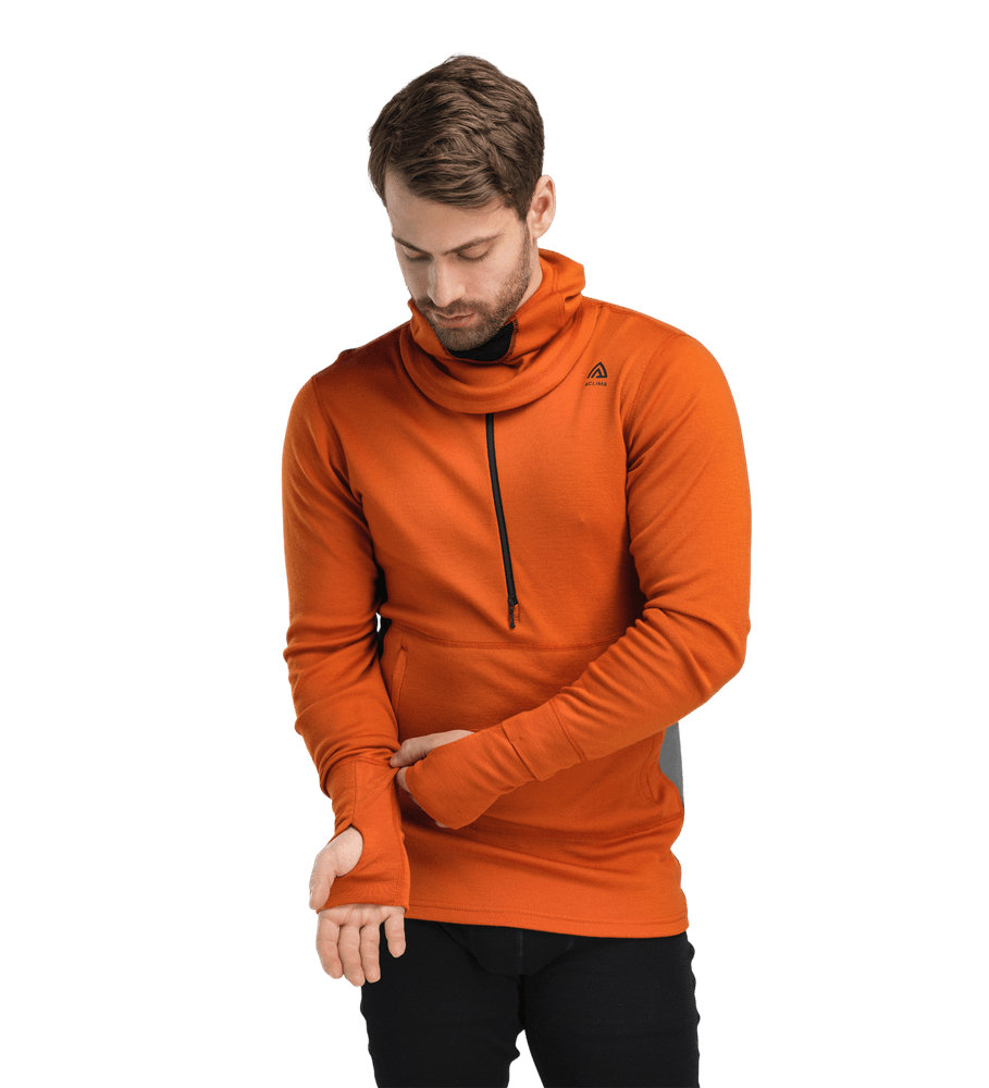 WarmWool Hoodsweater w/zip M's Gold Flame /Jet Black, view: 3