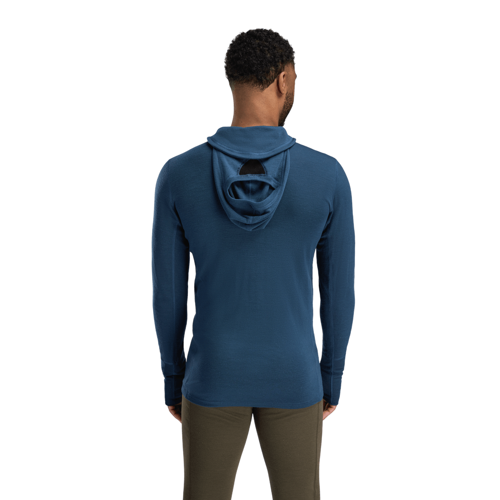 WarmWool Hoodsweater w/zip M's Blue Fusion/Midnight Navy, view: 2
