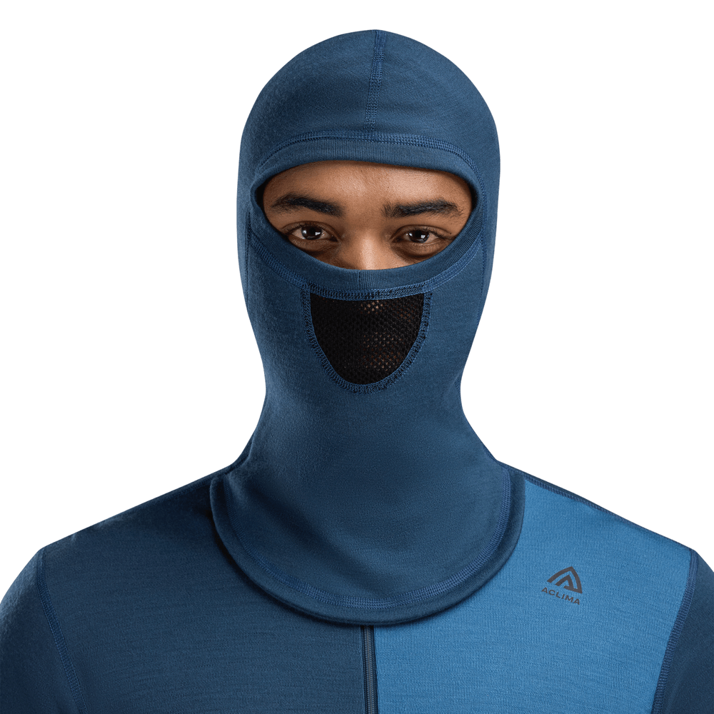 WarmWool Hoodsweater w/zip M's Blue Fusion/Midnight Navy, view: 4