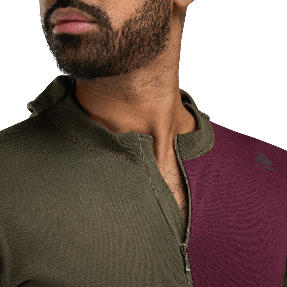 WarmWool Hoodsweater w/zip M's Tarmac/Fig/Jet Black, view: 2