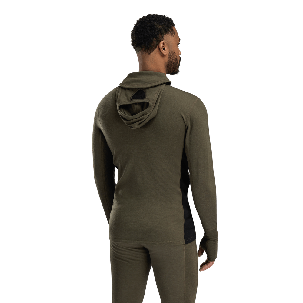 WarmWool Hoodsweater w/zip M's Tarmac/Fig/Jet Black, view: 1