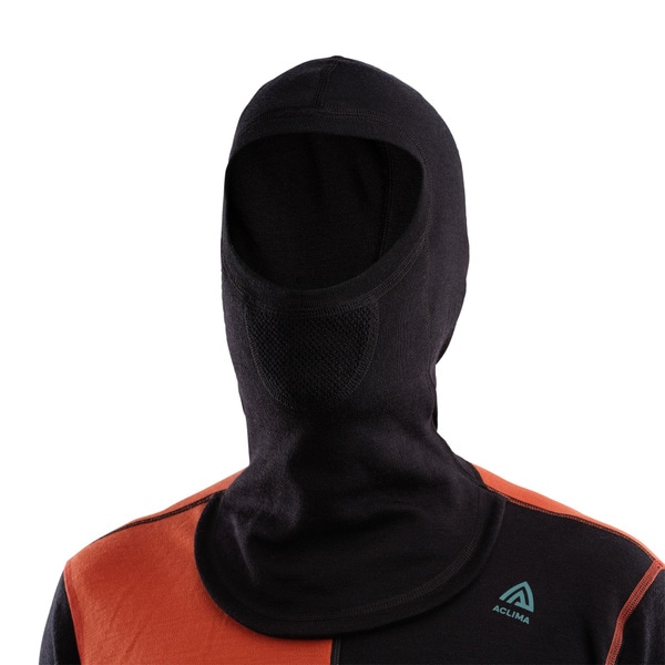WarmWool hoodsweater w/zip M's Jet Black / Red Clay / North Atlantic, view: 4