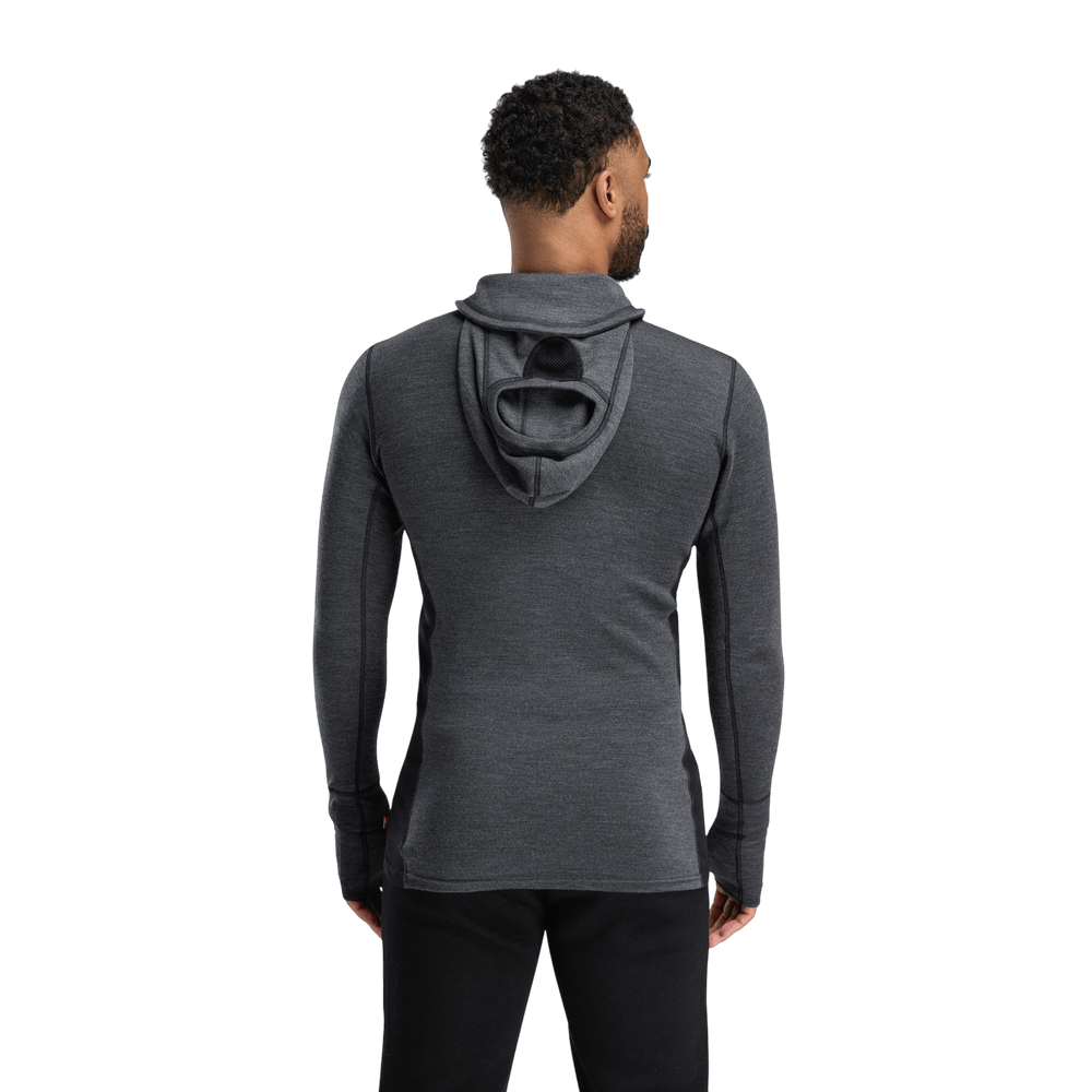 WarmWool Hoodsweater w/zip M's Jet Black/Marengo, view: 10
