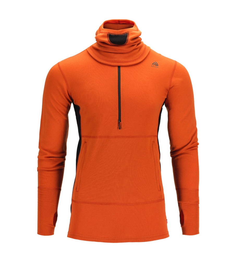 WarmWool Hoodsweater w/zip M's Gold Flame /Jet Black, view: 7