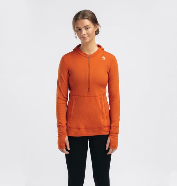 WarmWool Hoodsweater w/zip W's Gold Flame, view: 0