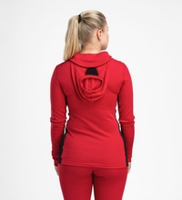 WarmWool hoodsweater w/zip W's Jester Red/Jet Black - view: 2