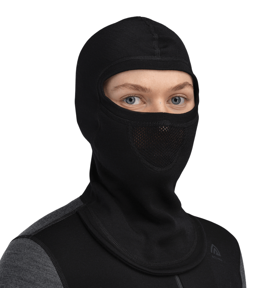 WarmWool Hoodsweater w/zip W's Jet Black/Marengo/Gold Flame, view: 4