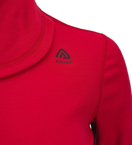 WarmWool hoodsweater w/zip W's Jester Red/Jet Black, view: 11