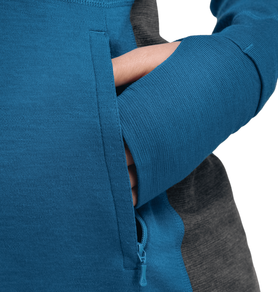 WarmWool Hoodsweater w/zip W's Corsair/Marengo, view: 4