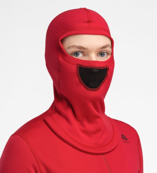 WarmWool hoodsweater w/zip W's Jester Red/Jet Black, view: 5