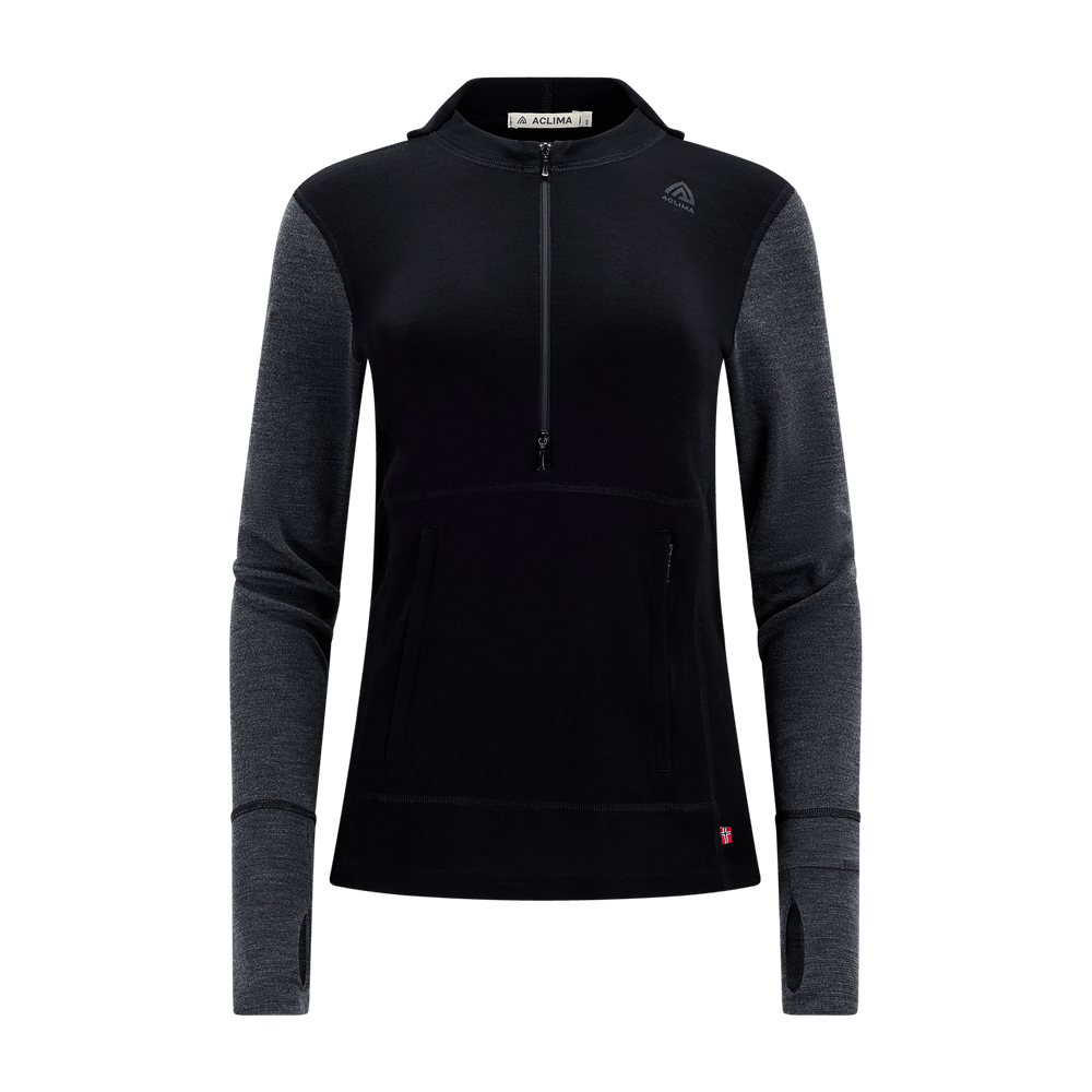 WarmWool Hoodsweater w/zip W's Jet Black/Marengo, view: 10