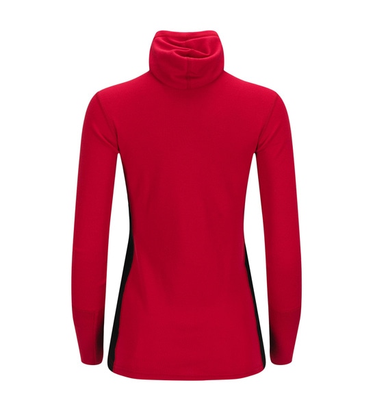 WarmWool hoodsweater w/zip W's Jester Red/Jet Black, view: 9