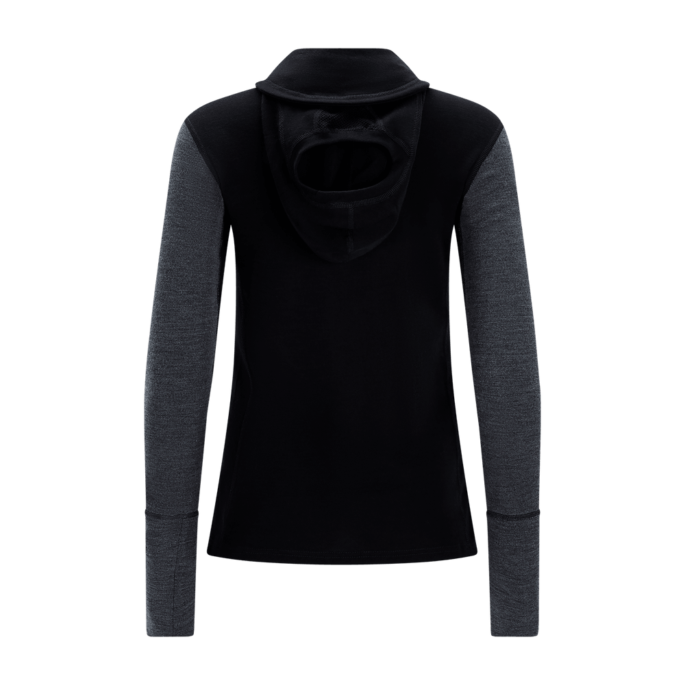 WarmWool Hoodsweater w/zip W's Jet Black/Marengo, view: 11
