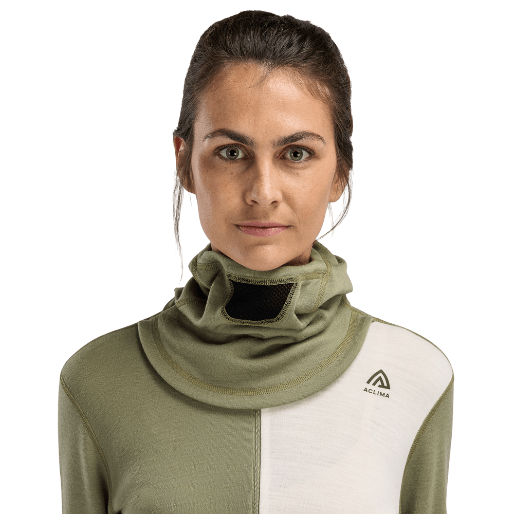WarmWool Hoodsweater w/zip W's Aloe/Nature/Tarmac, view: 5