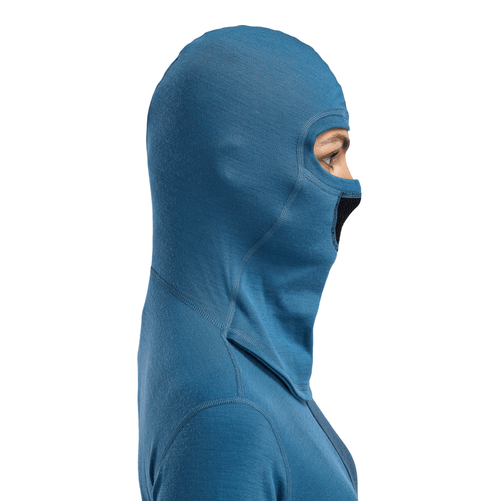WarmWool Hoodsweater w/zip W's Blue Fusion/Midnight Navy, view: 7