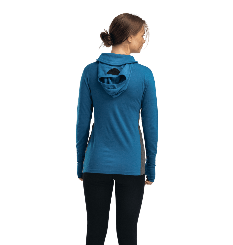 WarmWool Hoodsweater w/zip W's Corsair/Marengo, view: 1