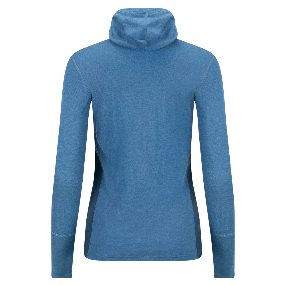 WarmWool Hoodsweater w/zip W's Blue Fusion/Midnight Navy, view: 12