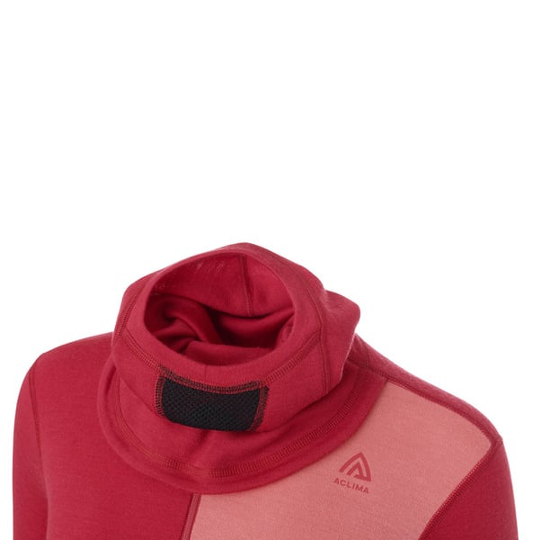 WarmWool hoodsweater w/zip W's Jester Red/Spiced Coral/Spiced Apple, view: 2