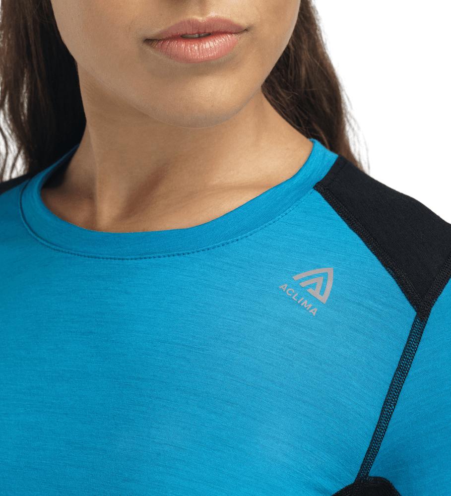 LightWool 140 Sportshirt W's Bluejay/Jet Black, view: 2