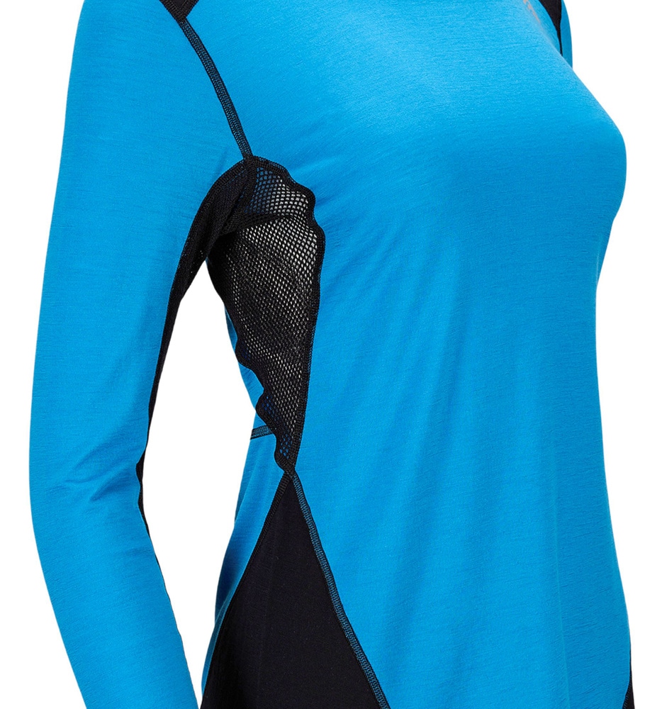 LightWool 140 Sportshirt W's Bluejay/Jet Black, view: 5