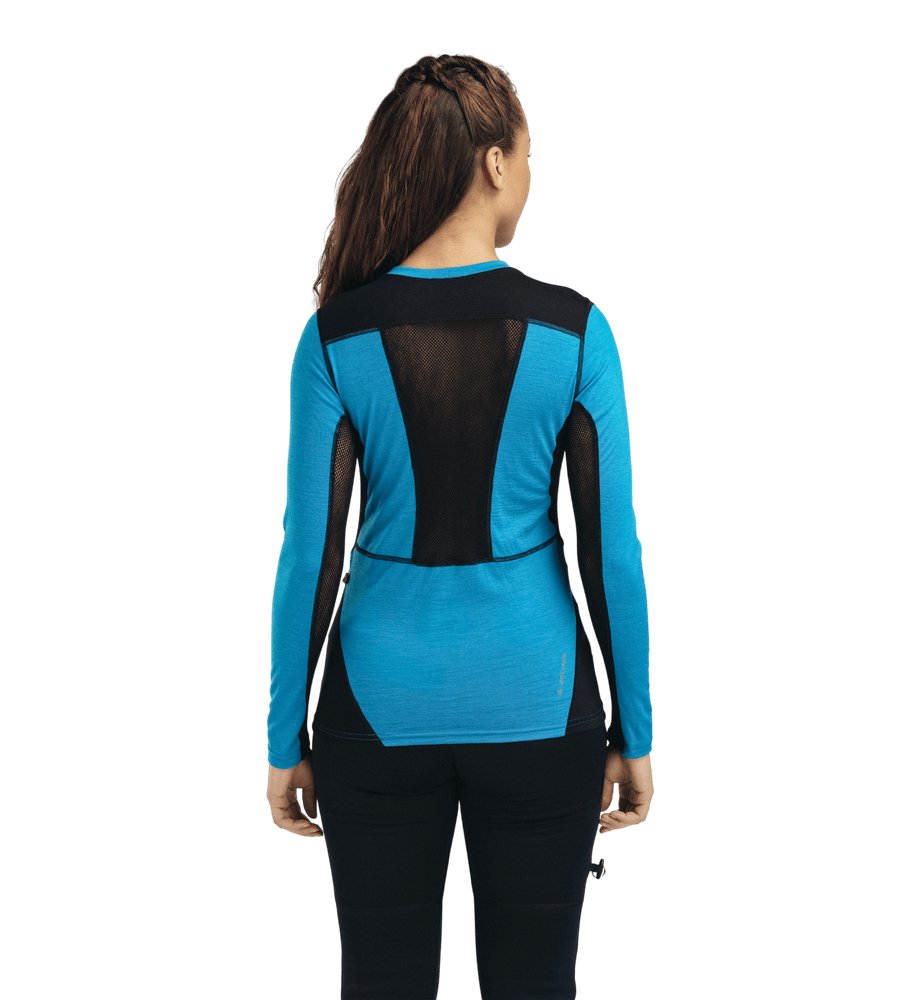 LightWool 140 Sportshirt W's Bluejay/Jet Black, view: 1