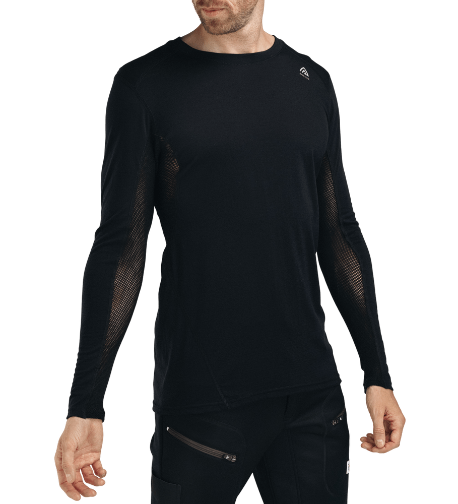 LightWool 140 Sportshirt M's Jet Black, view: 2