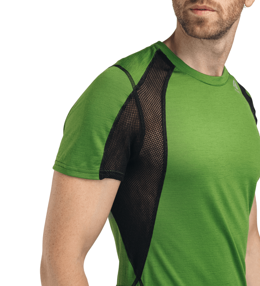 LightWool 140 Sports T-Shirt M's Cactus/Jet Black, view: 2