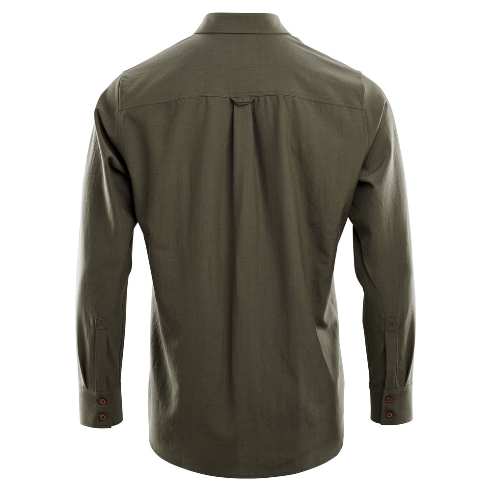 LeisureWool woven shirt M's Ranger Green, view: 5