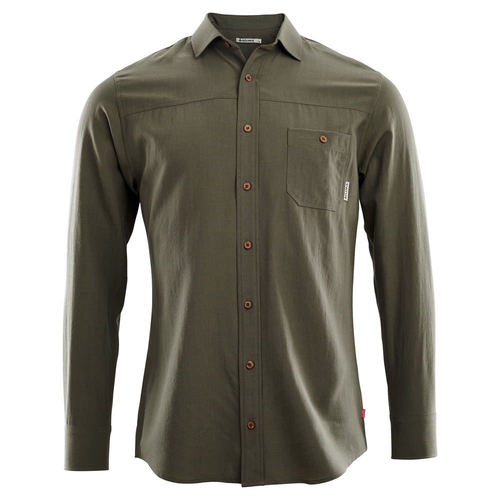 LeisureWool woven shirt M's Ranger Green, view: 4