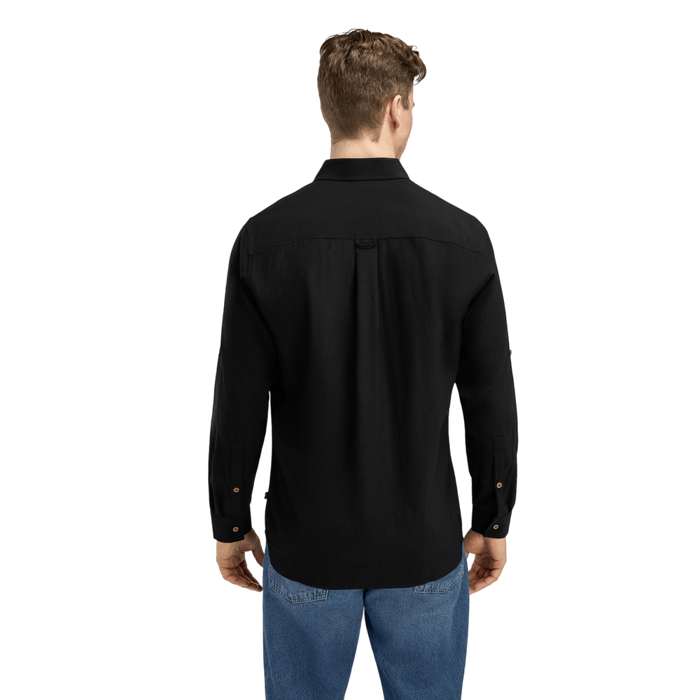LeisureWool woven woolshirt M's Jet Black, view: 1
