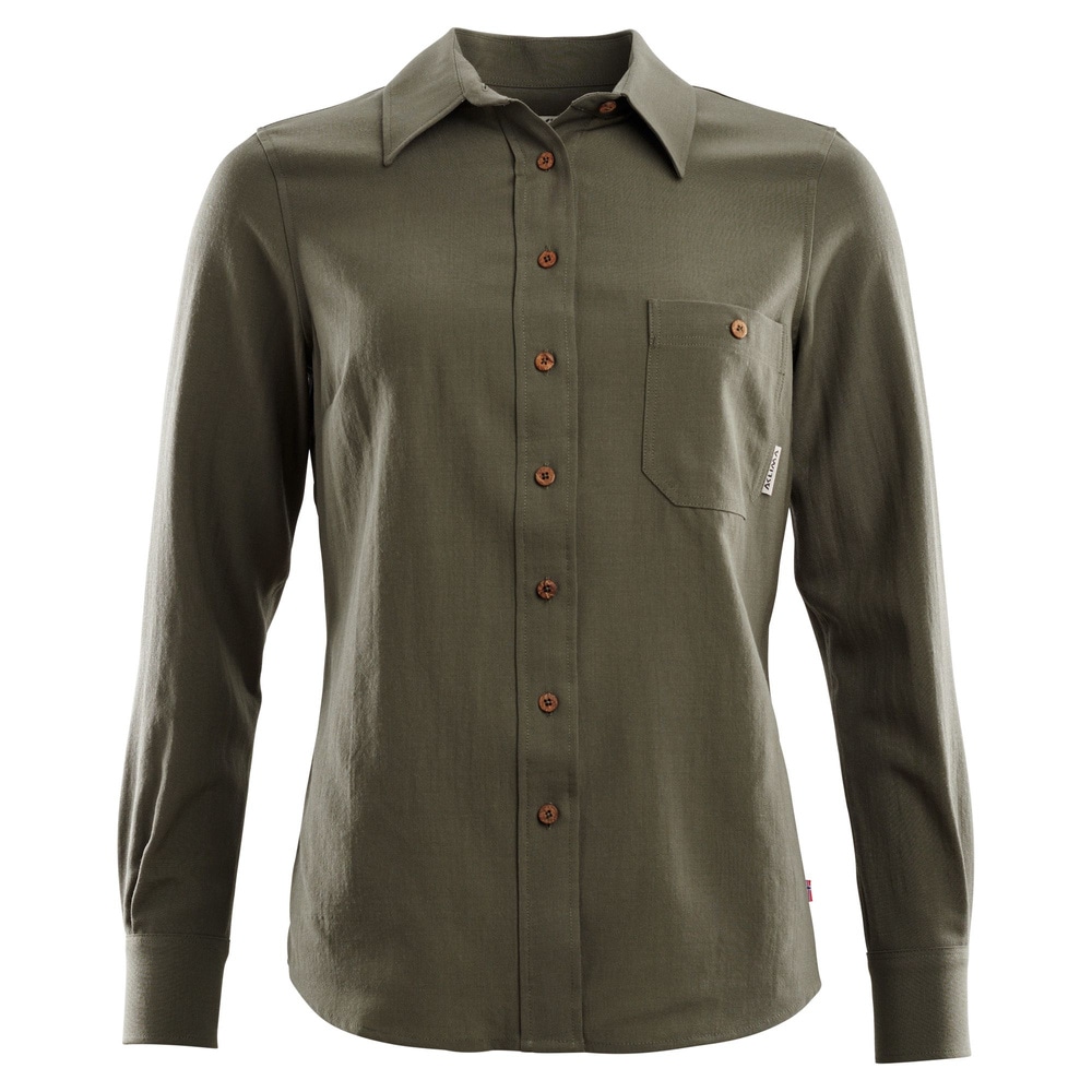 LeisureWool woven shirt W's Ranger Green, view: 1