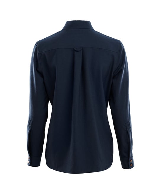 LeisureWool woven woolshirt W's Navy Blazer, view: 1