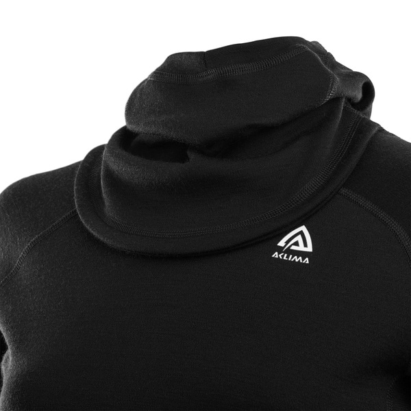 WarmWool hoodsweater W's Jet Black, view: 2