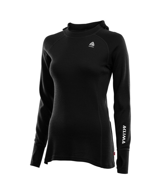 WarmWool hoodsweater W's Jet Black, view: 1