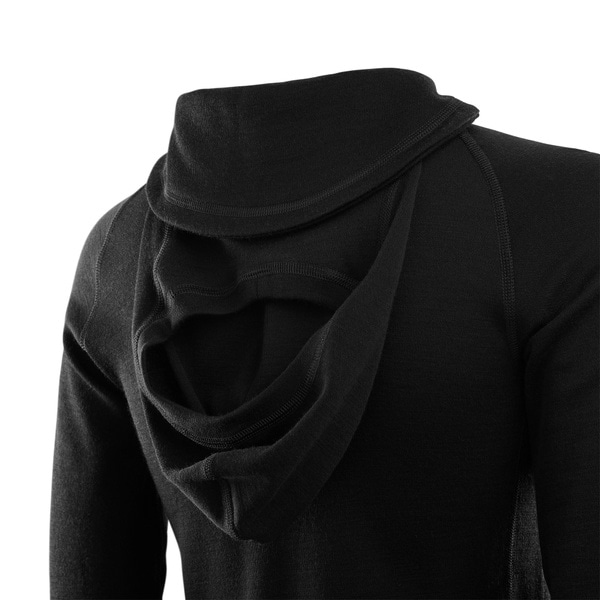 WarmWool hoodsweater W's Jet Black, view: 3
