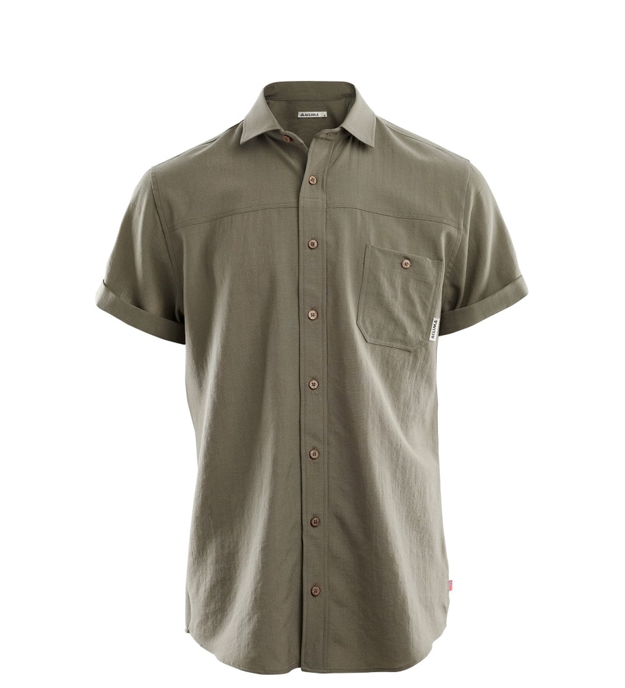 LeisureWool short sleeve shirt M's Ranger Green, view: 3