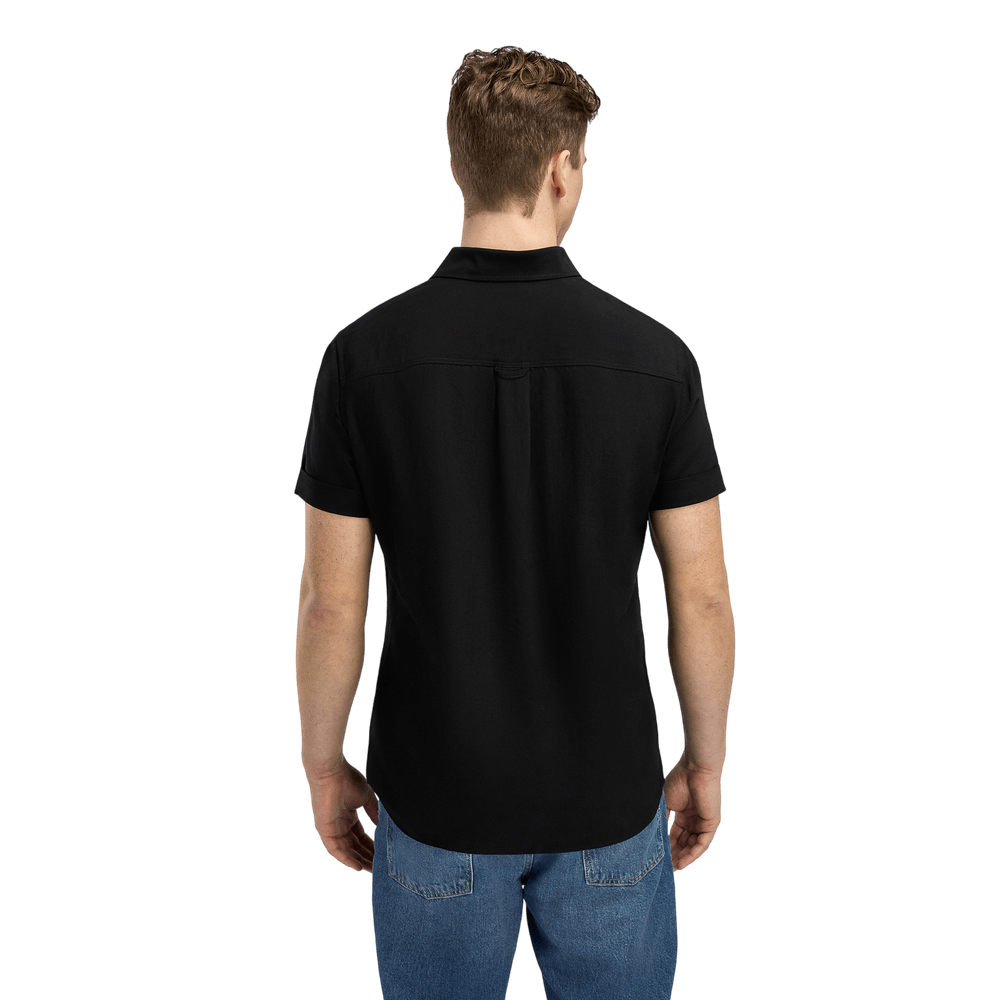 LeisureWool short sleeve shirt M's Jet Black, view: 1