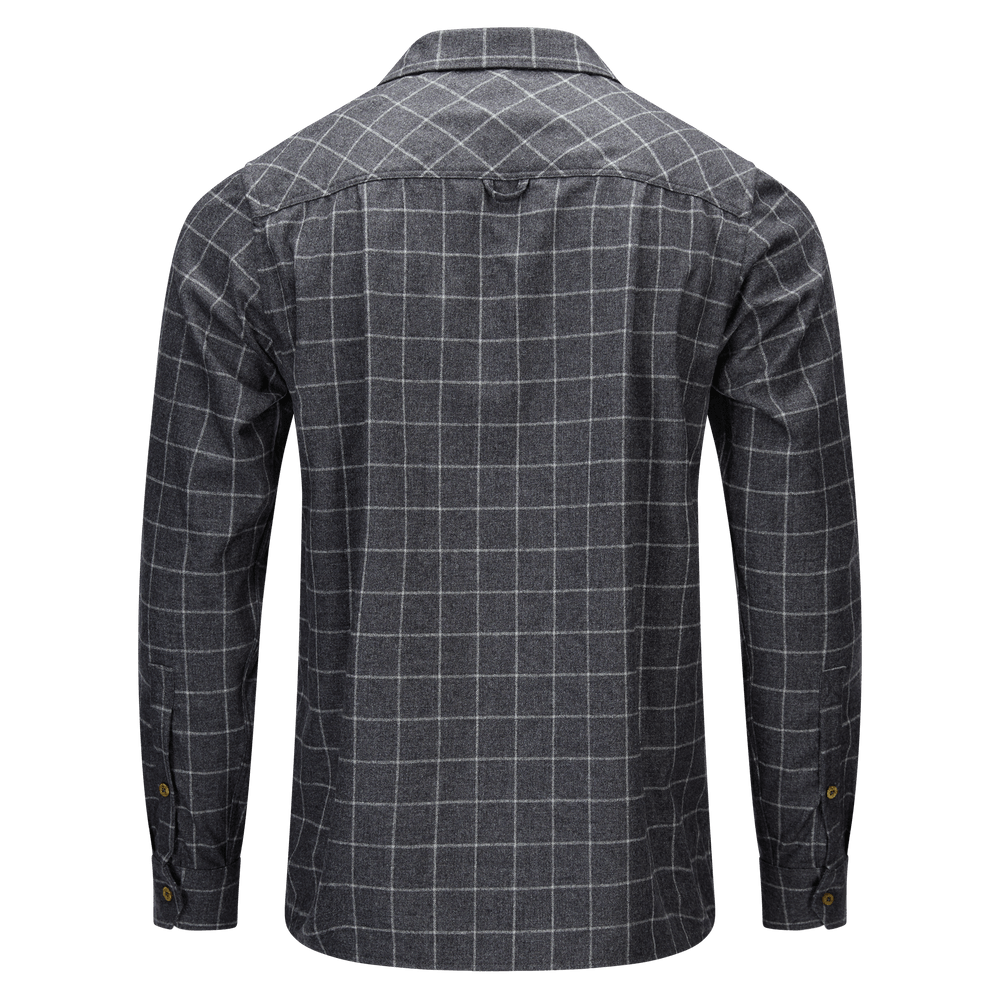 reborn woolshirt M's Grid Slate/Light Grey, view: 1