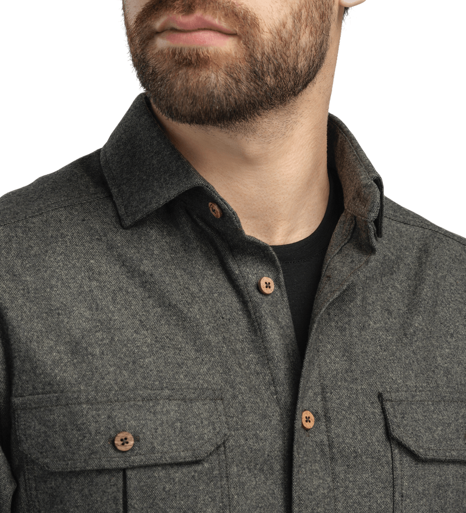 reborn woolshirt M's Green Granite, view: 2