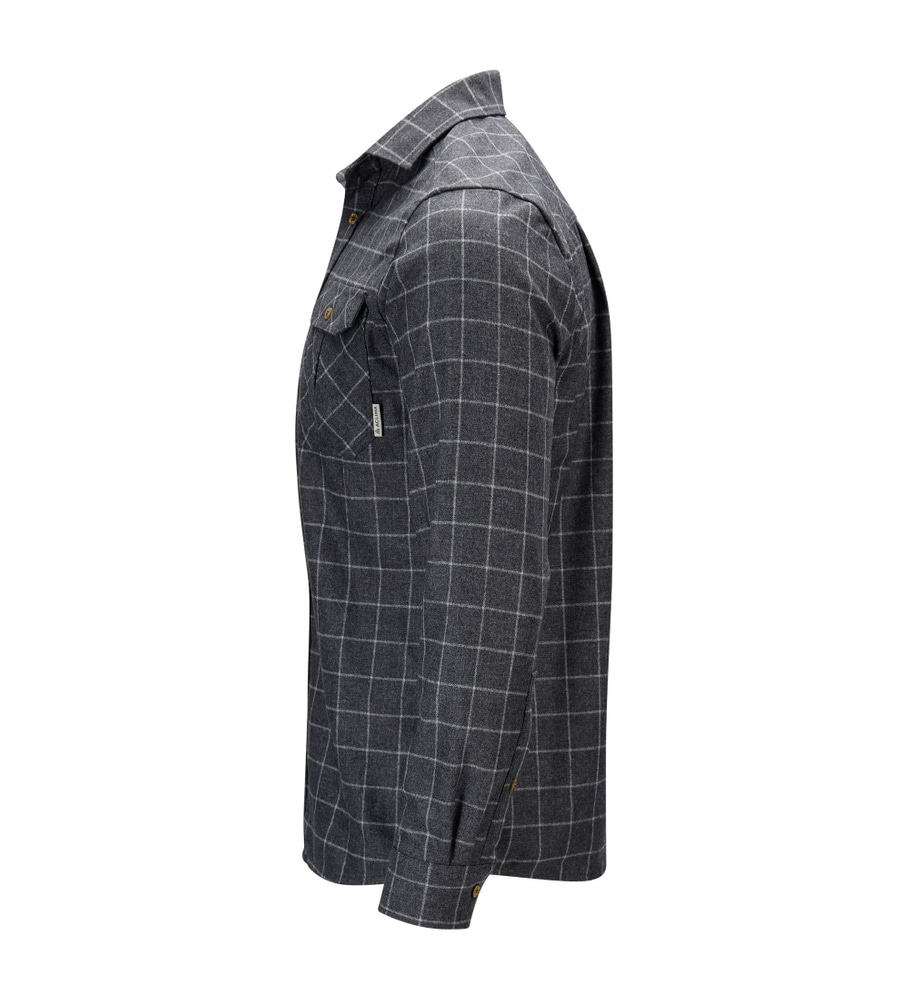 reborn woolshirt M's Grid Slate/Light Grey, view: 5